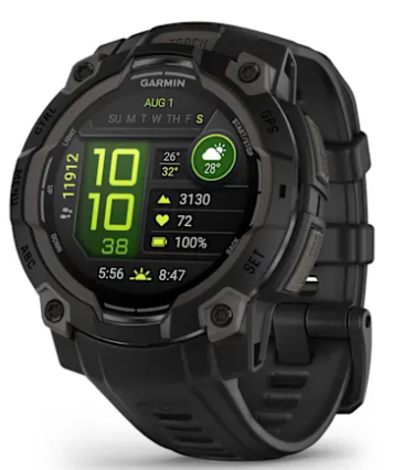 Garmin Instinct® 3 – 45 mm, AMOLED - Black with Black Band