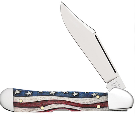 Case 64141 - Star Spangled Natural Bone Color Wash Mini CopperLock