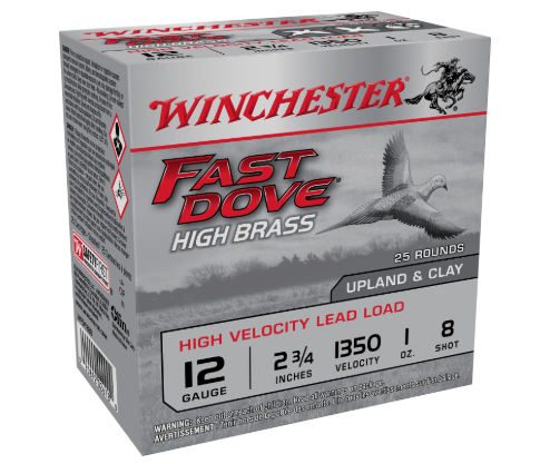 Winchester Ammo WFD128B Fast Dove & Clay High Brass 12Gauge 2.75" 1oz 8Shot