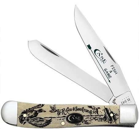 Case 9100538 - Fish and Game Smooth Natural Bone Duck Trapper