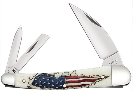 Case 10844 - Natural Bone Color Wash Seahorse Whittler