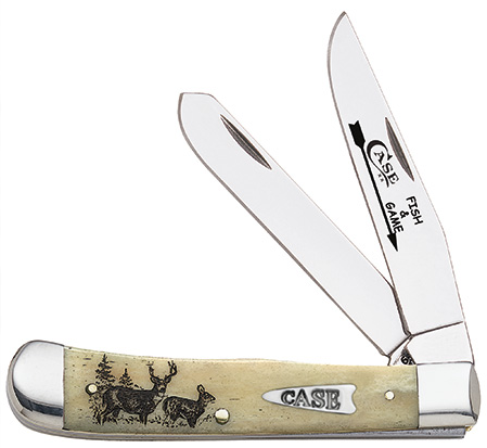 Case 20845 - Natural Bone Trapper Fish & Game Whitetail Deer