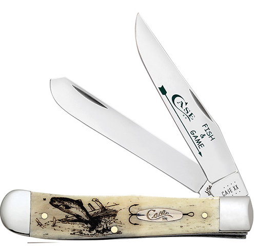 Case 9144591 - Fish & Game Smooth Natural Bone Fishing Trapper