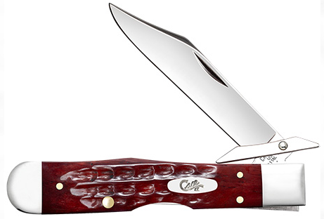 Case 10309 - Pocket Worn Old Red Bone Corn Cob Jig Cheetah Cub