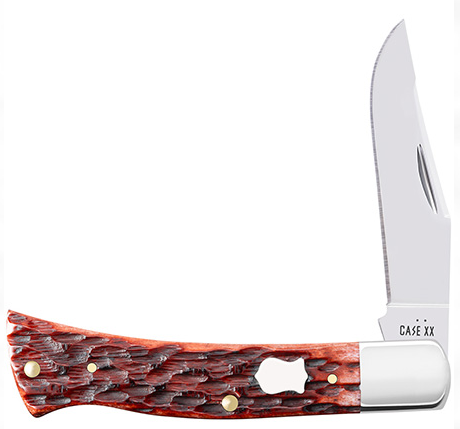 Case 44250 - Pocket Worn Mahogany Bone Peach Seed Jig Axe Handle