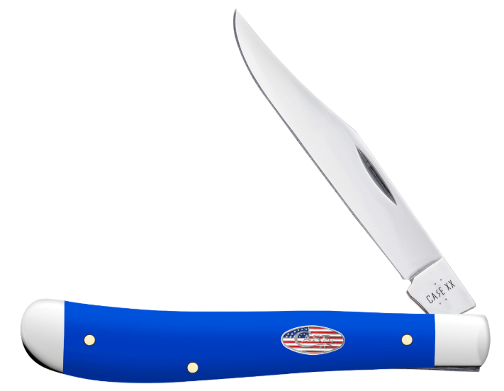Case 16403 - Royal Blue Synthetic Smooth Slimline Trapper