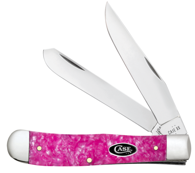Case 16160 - Pink Crackle Kirinite Smooth Trapper