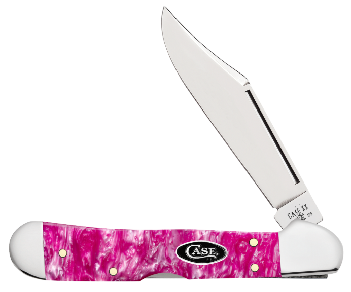 Case 16162 - Pink Crackle Kirinite Smooth Mini CopperLock