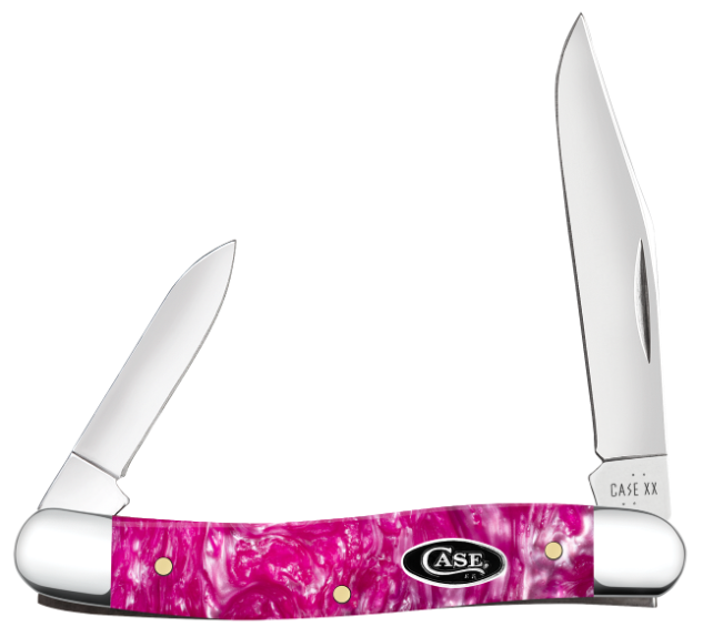 Case 16165 - Pink Crackle Kirinite Smooth Medium Pen