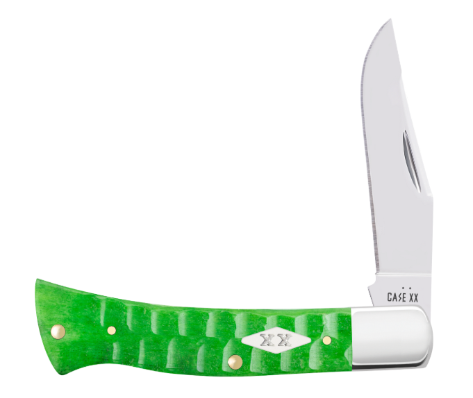 Case 11445 - Bright Green Bone Gator Jig Axe Handle