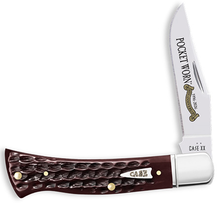 Case 55237 - Pocket Worn Mahogany Bone Corn Cob Jig Axe Handle