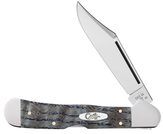 Case 47494 - Blue Curly Oak Wood Smooth CopperLock