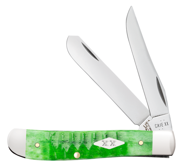Case 11441 - Bright Green Bone Gator Jig Mini Trapper