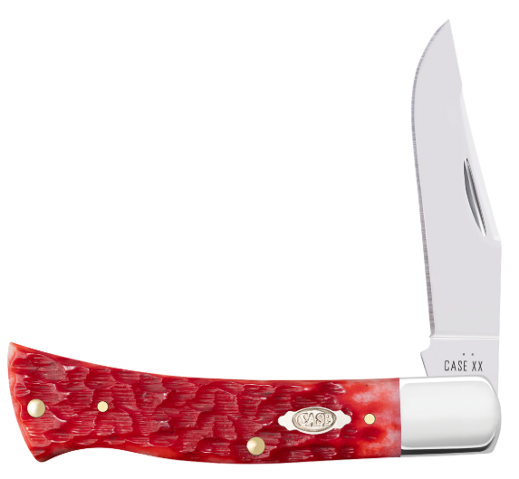Case 31942 - Dark Red Bone Peach Seed Jig Axe Handle