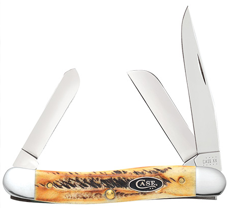 Case 39869 - 6.5 Bonestag Black Case Shield Medium Stockman