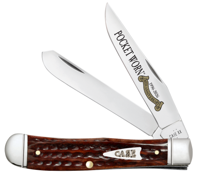 Case 55230 - Pocket Worn Mahogany Bone Corn Cob Jig Trapper