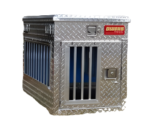 Dog Box 55065 Hunter Series Single Compartment with Top Storage / All Seasons Vents / Diamond Tread Aluminum / Owens Products