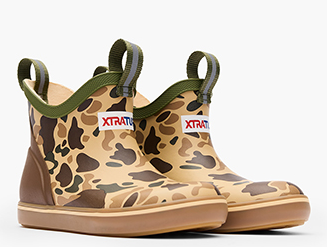 XtraTuf Kid's Ankle Deck Boot Duck Camo