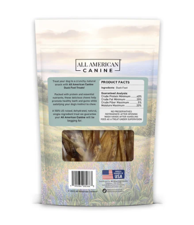 All American Canine - Dehydrated Duck Feet