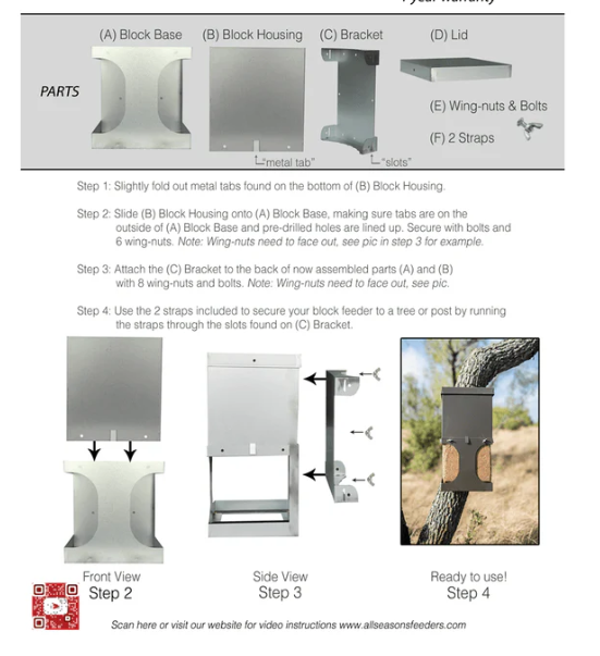 All Season Feeder Block Feeder