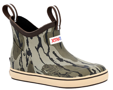 XtraTuf Kids' Mossy Oak Bottomland Ankle Deck Boot