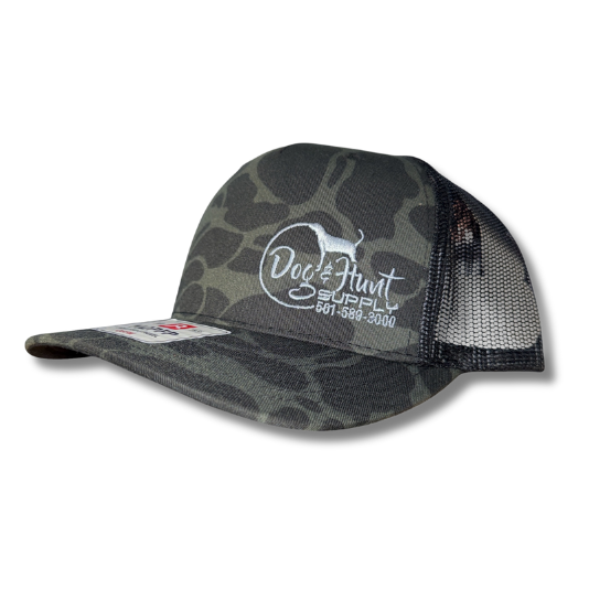 Dog and Hunt Black Duck Camo Black Mesh Hat