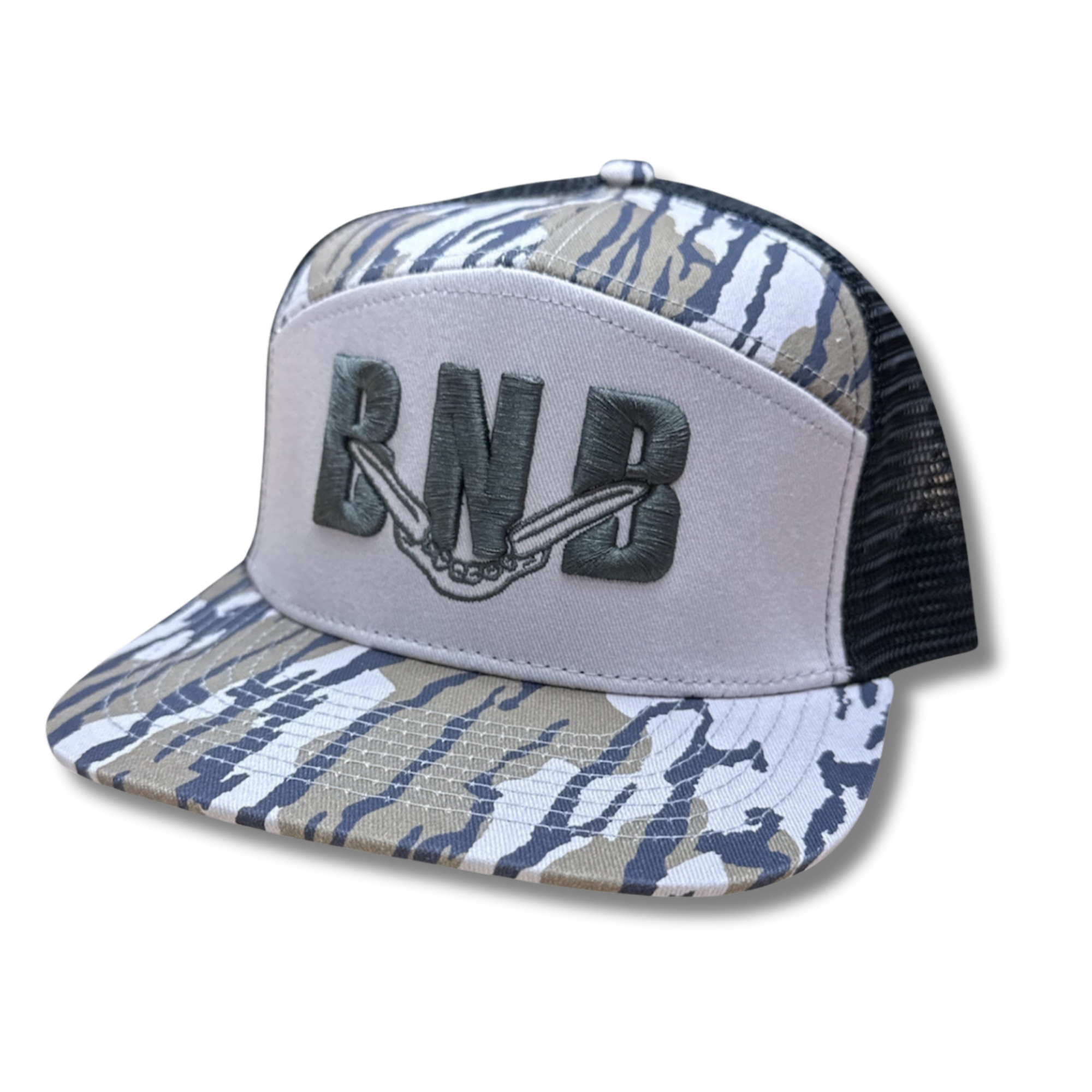 BNB Bottomland 7 Panel Flat Bill Hat