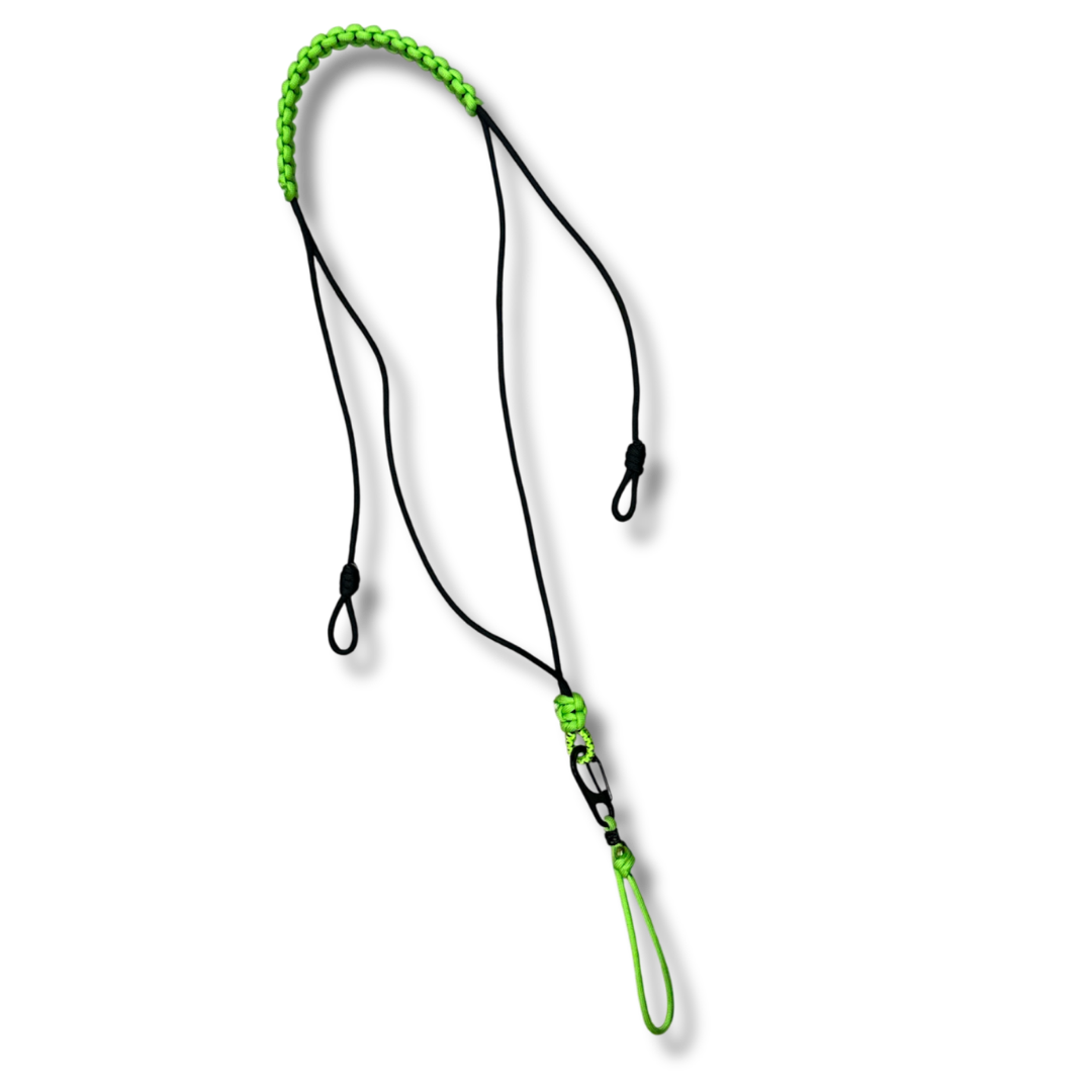 Lanyard w/ Clips & Braided Neck Strap