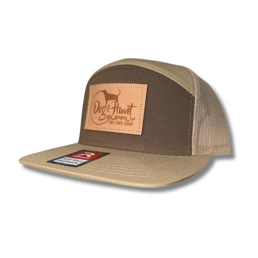 Dog and Hunt Tan & Brown 5 Panel Patch Hat