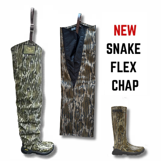 Lacrosse Burly Aero w/ Pro Buckle - NEW Bottomland Snake Flex Chap