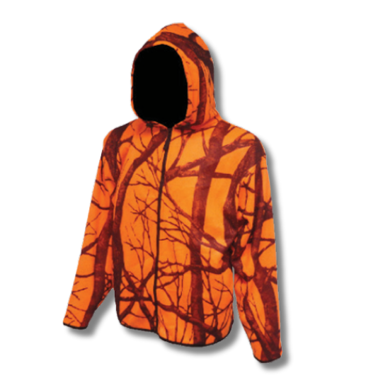 Dog and Hunt YOUTH Orange Camo Hooded Jacket