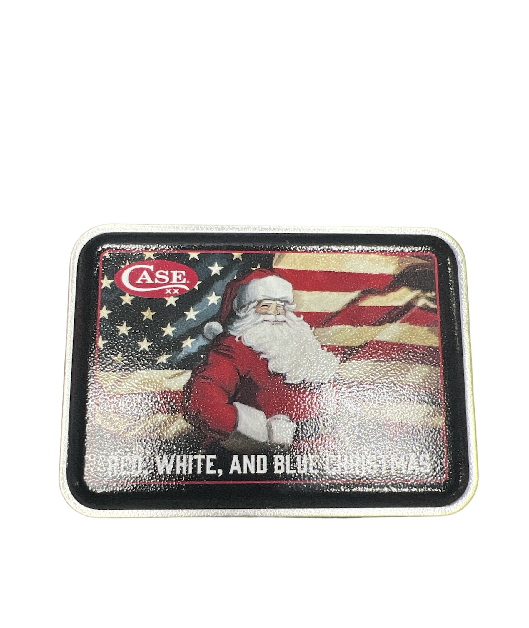 CASE AWTC18PS Patriotic Santa Medium Stockman Gift Tin