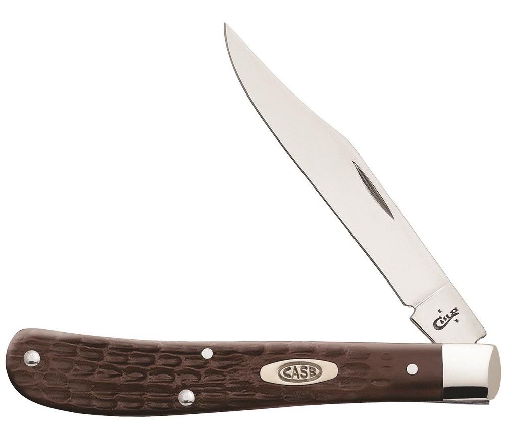CASE 00135 Brown Synthetic Standard Jig Slimline Trapper