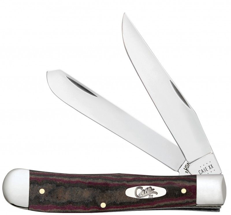 CASE 13620 Richlite Chocolate/brown/red Smooth Trapper