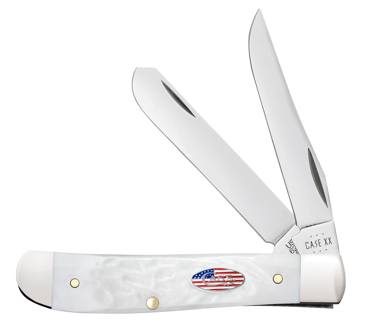 CASE 14101 White Synthetic Rough Jig Mini Trapper