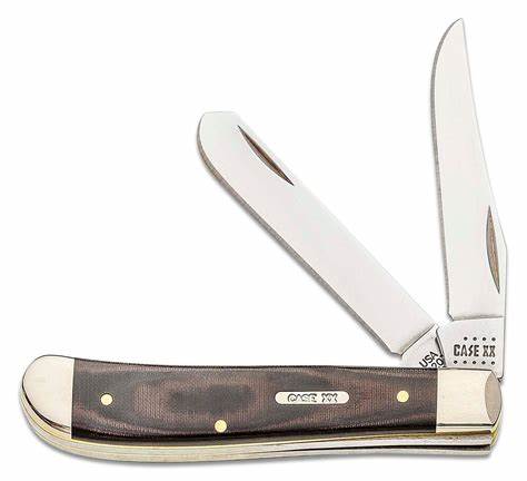 CASE 27852 Black Red Micarta Smooth Mini Trapper