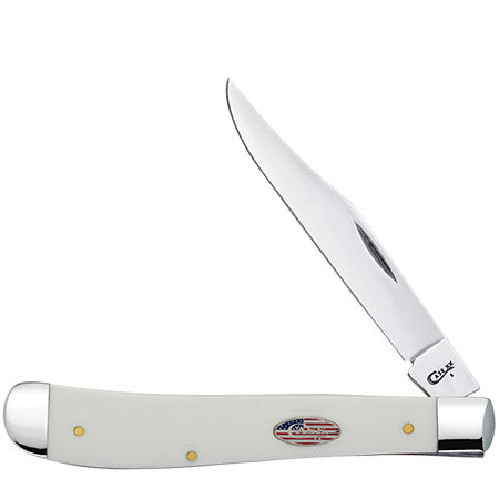 CASE 39913 White Synthetic Smooth Slimline Trapper
