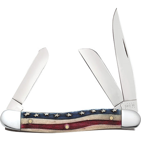CASE 64136 Star Spangled Natural Bone Color Wash Medium Stockman