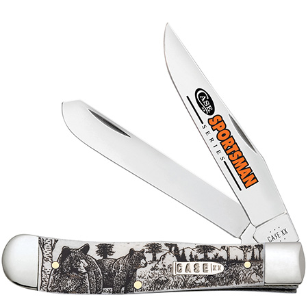 CASE 81223 Sportsman Series Bear Natural Bone Smooth Trapper