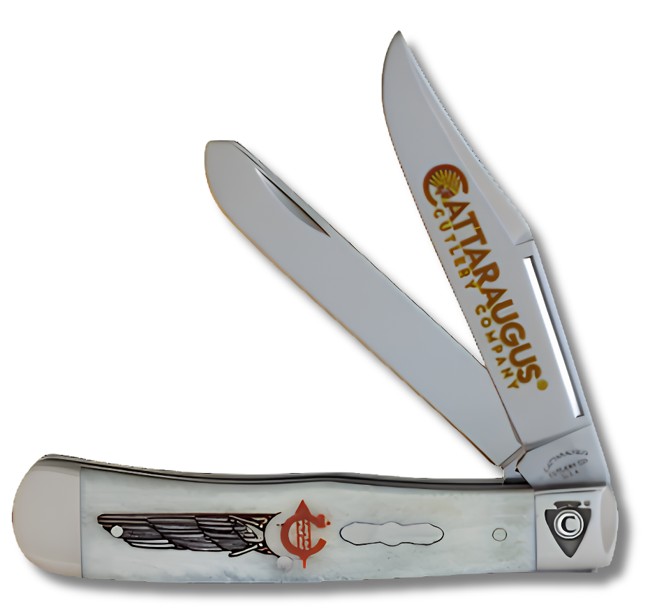 Cattaraugus- CATC54FHW Smooth Natural Bone Heritage Wings Trapper