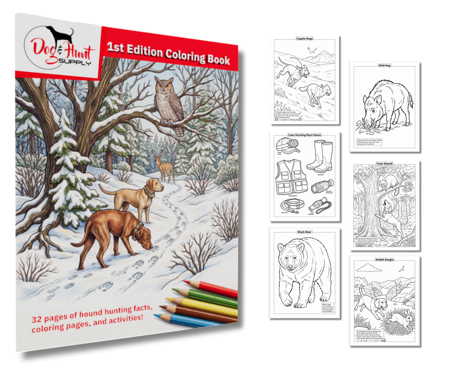 Dog and Hunt Supply's 1st Edition Coloring Book