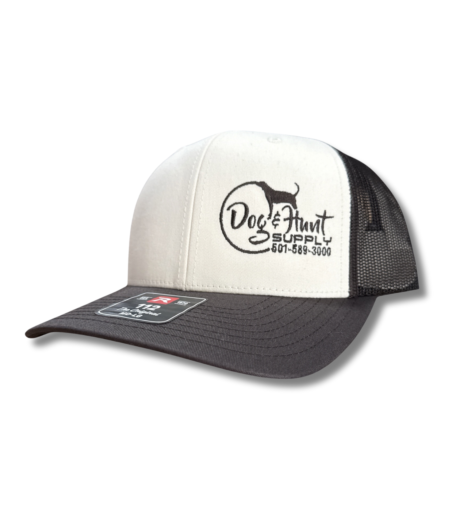 Dog and Hunt Cream w/ Dark Brown Mesh & Bill Hat