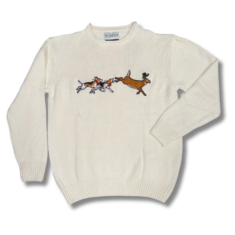 NEW Dog and Hunt Knit Sweater - Deer Run