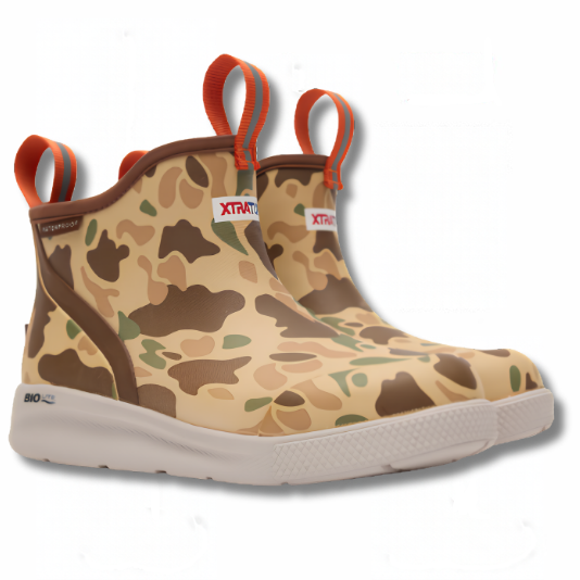 XtraTuf Kids Ankle Deck Boot Sport - Duck Camo