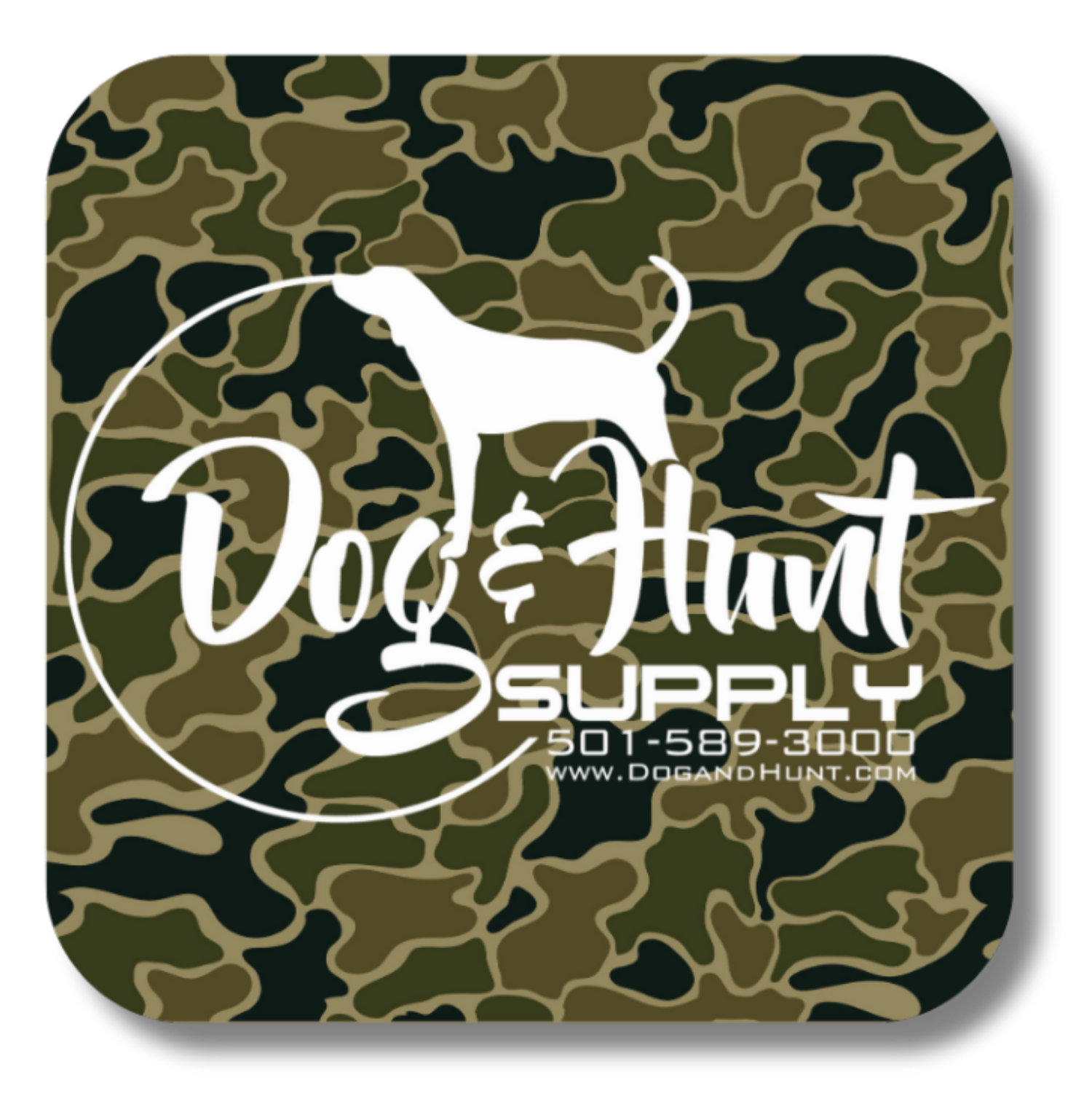 Duck Camo Logo Sticker