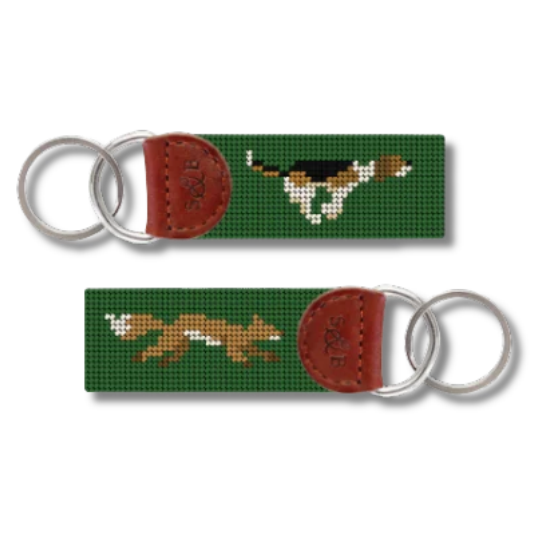 Dog and Hunt Fox Chase Key Fob