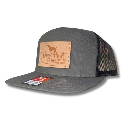 Dog and Hunt Gray 5 Panel Patch Hat