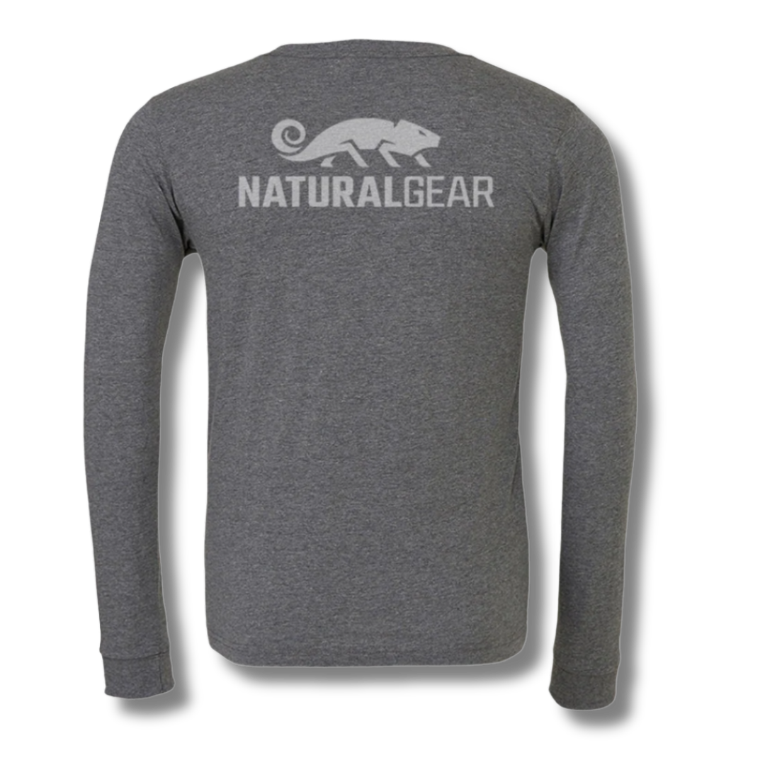 Natural Gear Gray Long Sleeved Tee