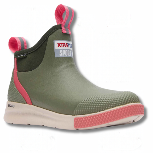 Women's XtraTuf Olive Green/Pink