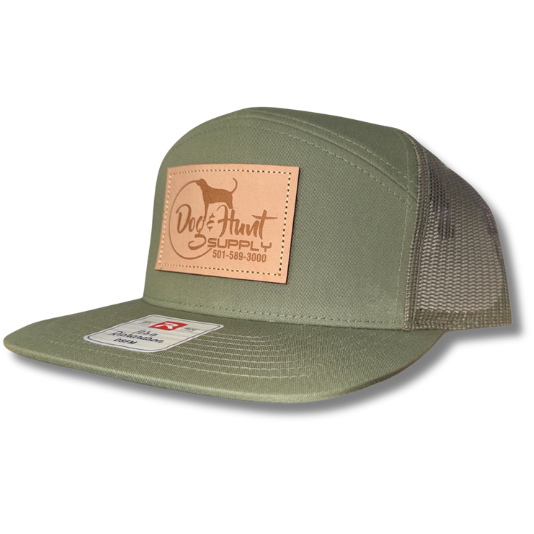 Dog and Hunt Green 5 Panel Patch Hat